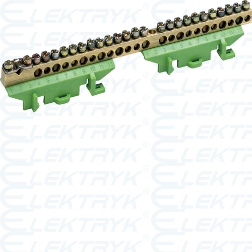 Listwa przyłączeniowa z cokołem ochronna 1x25 + 11x16 + 13x10 mm2