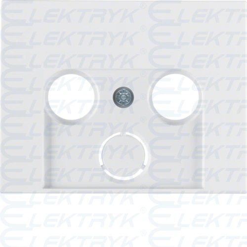 K.1 Płytka czołowa do gniazda antenowego 2- i 3-wyjściowego, biały