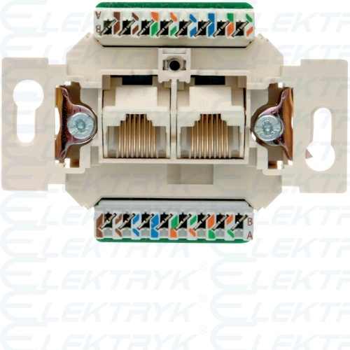 one.platform Mechanizm gniazda komputerowego UAE 2-kr (RJ11, RJ12, RJ45) kat. 5e