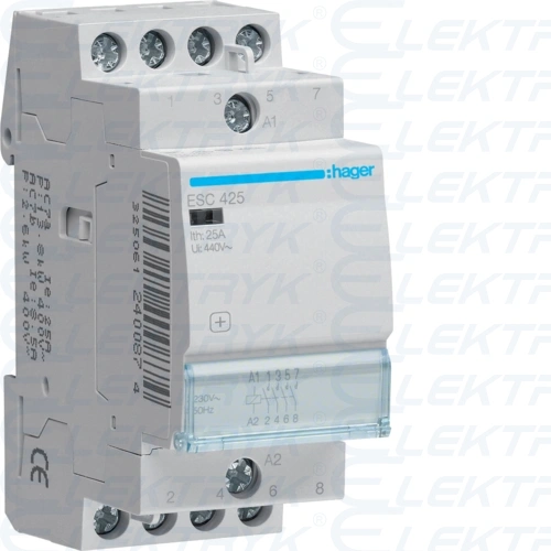 Stycznik 230VAC 4NO 25A AC-7a/b