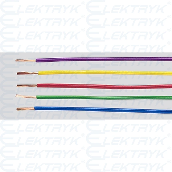 H05V-K 1X1 Przewód jednożyłowy w izolacji PVC, linki giętkie ciemnoniebieski RAL5010