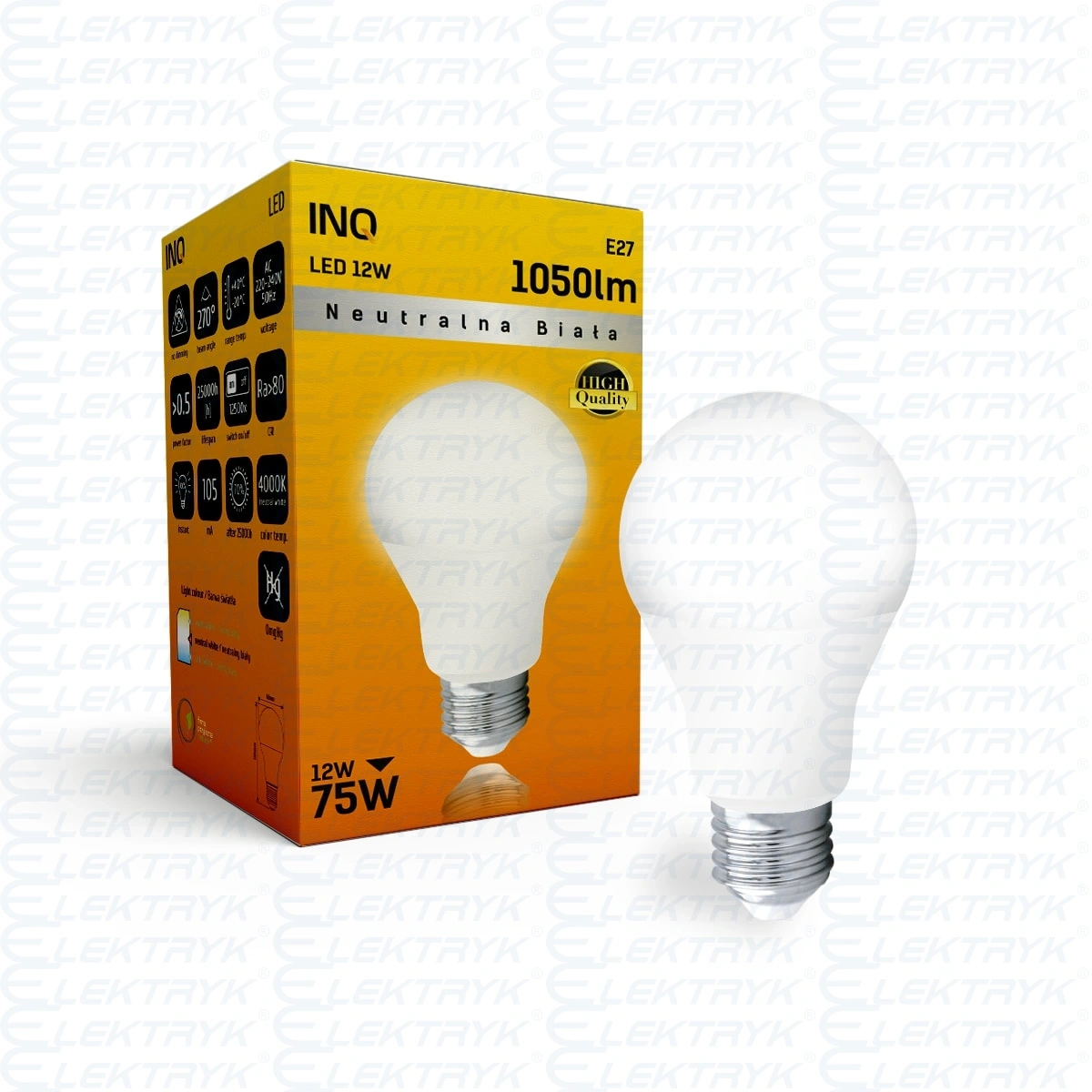 INQ LED12 12W 1050lm 4000K E27