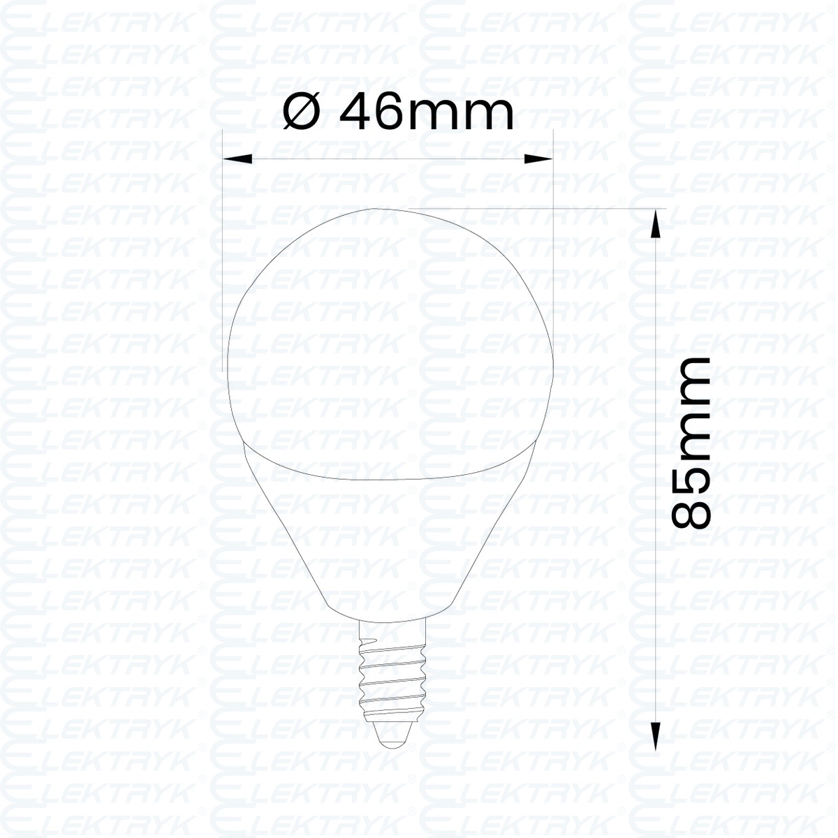 INQ LED LAMPA G45 E14 PROFI 8 KULKA 750lm 4000K