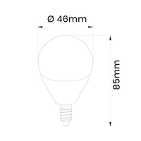INQ LED LAMPA G45 E14 PROFI 8 KULKA 750lm 4000K