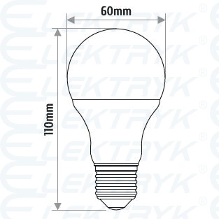 LA014WW LAMPA  A60 E27 LED 5 BULB 400lm 3000K