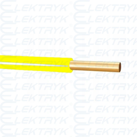 DY 1x10 ŻÓŁTY 450/750V Przewód H07V-U