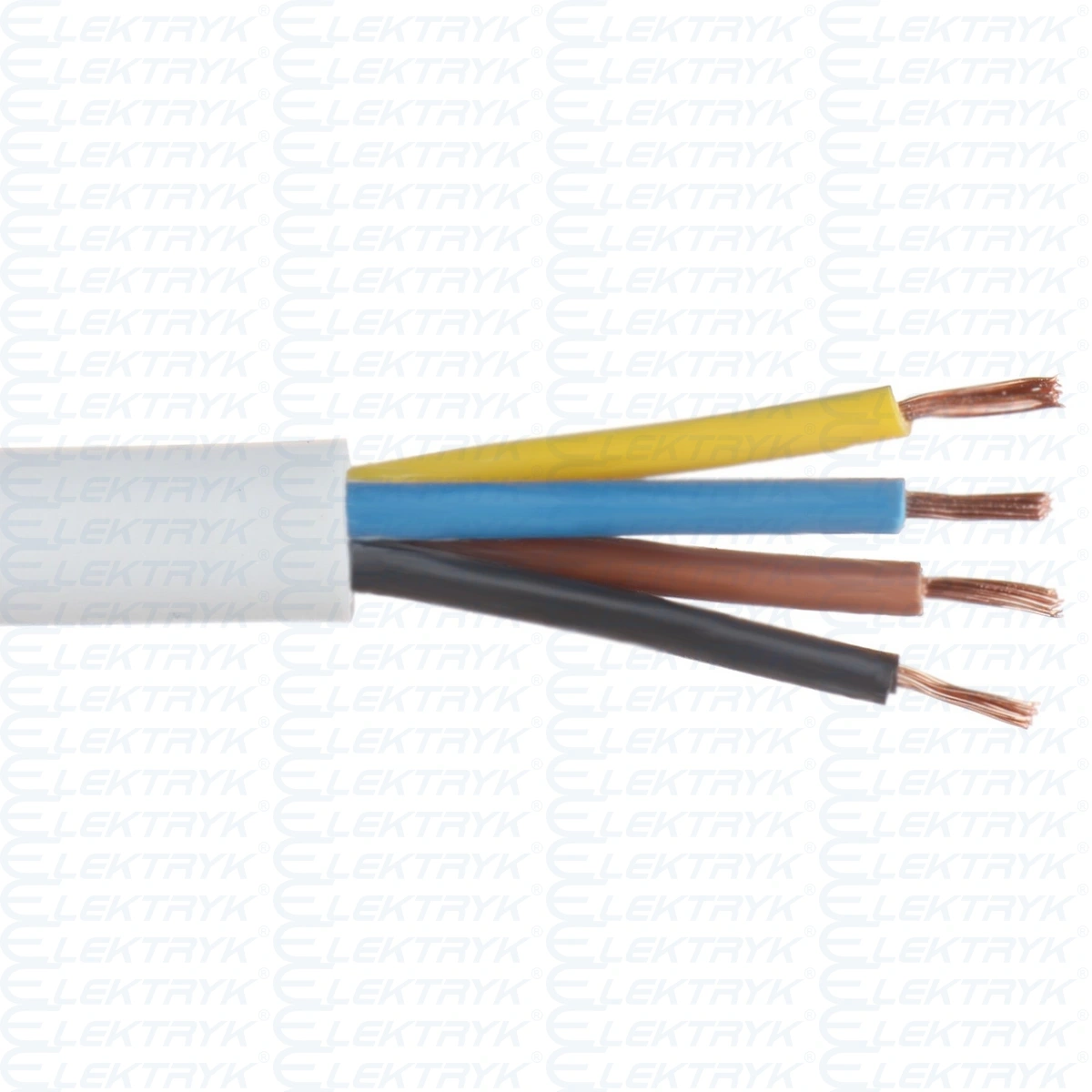 OMY 4x1 300/300 przewód BIAŁY