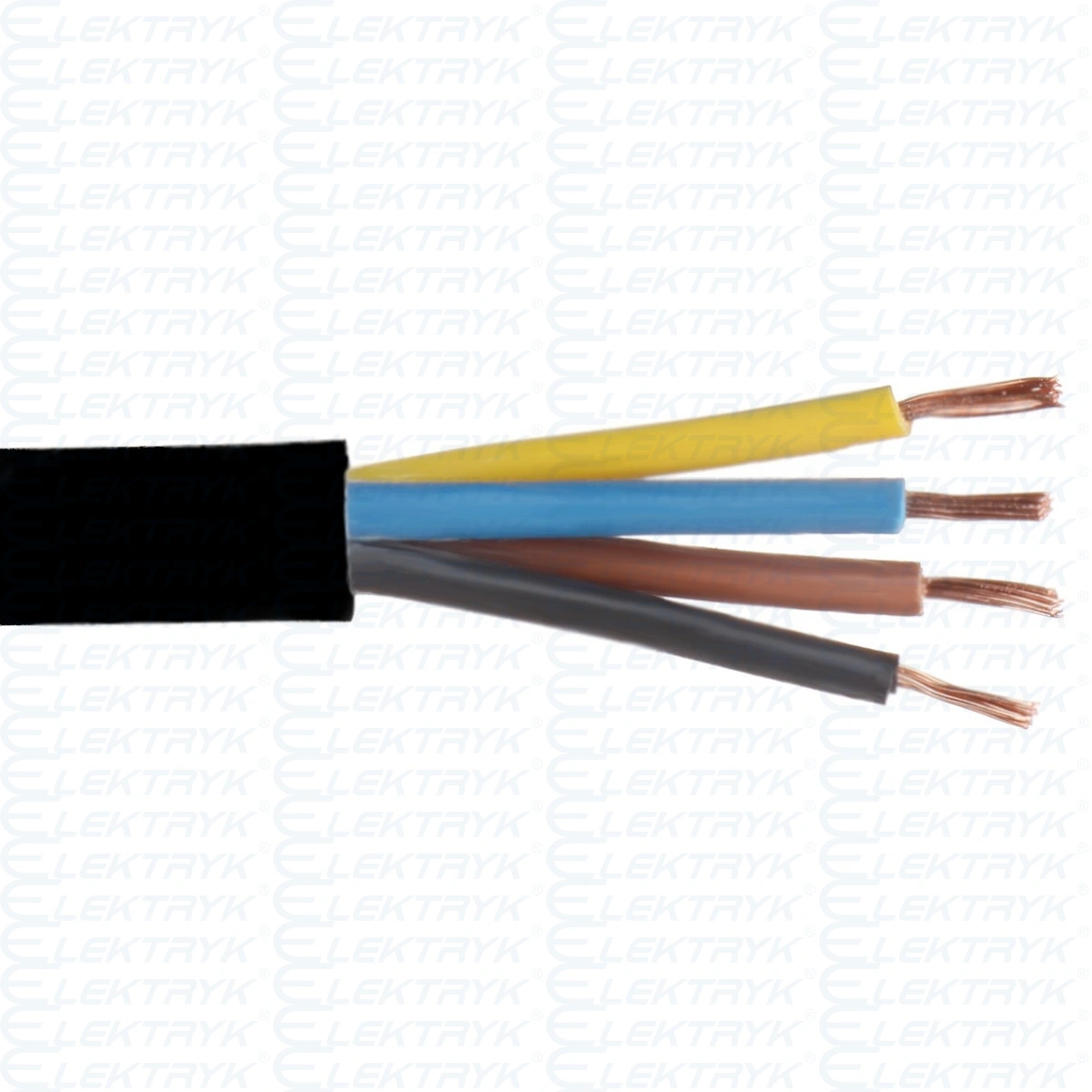 OWY 4x0,75 300/500V Przewóf H05VV-F CZARNY