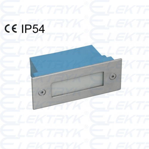 Oprawa wbudowywana LED Taxi LED12PR WW-C/M 1,5W 2700K IP54 220-240V, matowy chrom
