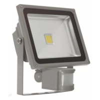 Naświetlacz LED z czujnikiem ruchu Mondo MCOB-30-GR SE 30W 2240lm 4000-4500K 220-240V IP65, szary