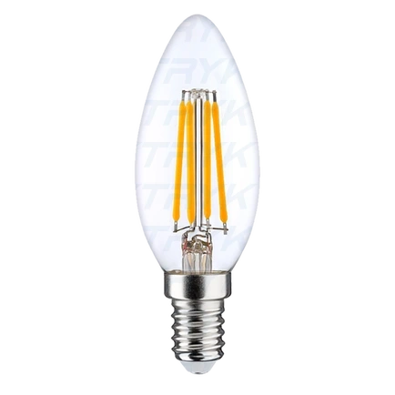 LED C35 Filament 6W E14 3000K 600lm 220-240V LEDURO Dimmable