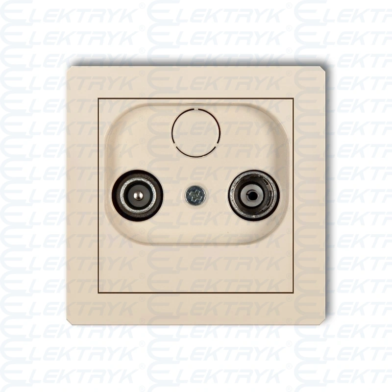 1DG9P DECO Mechanizm gniazda RTV przelotowe 9dB beżowy