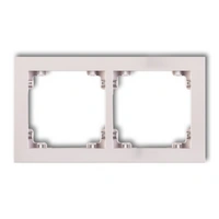 Ramka pastel matt Deco Karlik dwukrotna pudrowy róż 40DR-2