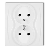 Gniazdo podwójne 2x(2P+Z)