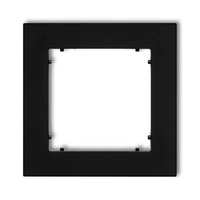 MINI czarny mat Ramka uniwersalna pojedyncza z tworzywa