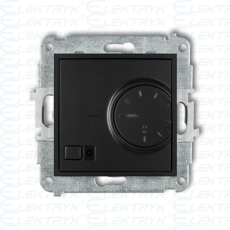 MINI czarny mat Mechanizm elektronicznego regulatora temperatury z czujnikiem powietrznym