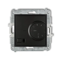 MINI czarny mat Mechanizm elektronicznego regulatora temperatury z czujnikiem powietrznym