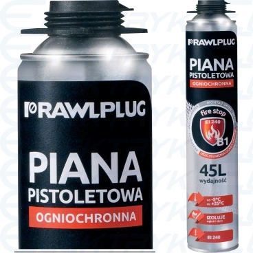 Piana pistoletowa ogniochronna, 750ml, wydajność do 45l, etykieta EN R-RPP-B1
