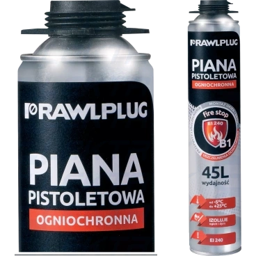 Piana pistoletowa ogniochronna, 750ml, wydajność do 45l, etykieta EN R-RPP-B1