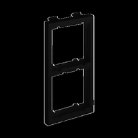 Adapter, CIMA, pionowy, 108×52mm, 2×, K45, szary grafit