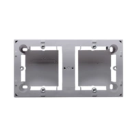 Puszka natynkowa 2-krotna, inox, metalizowany