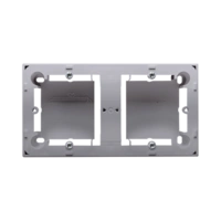 Puszka natynkowa 2-krotna, inox, metalizowany