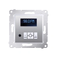 Simon 54 Radio cyfrowe z wyświetlaczem (moduł)  srebrny mat