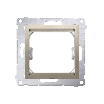 Adapter przejściówka na osprzęt standardu 45×45 mm, złoty mat, metalizowany