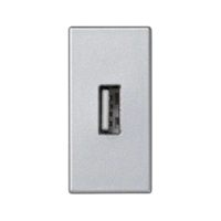 Płytka, K45, złącze USB typ A, 45×22,5mm, aluminium