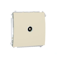 Gniazdo antenowe pojedyncze końcowe (moduł)  beż