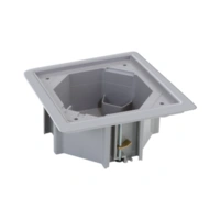 Podstawa puszki, KSE IP66, 145×145mm, z kołnierzem, szary