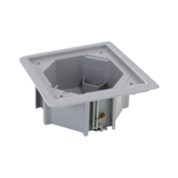 Podstawa puszki, KSE IP66, 145×145mm, z kołnierzem, szary