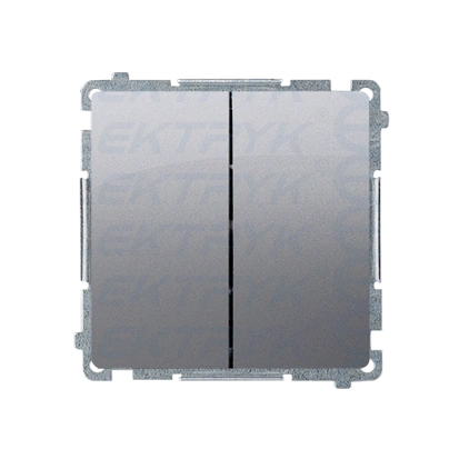 Łącznik świecznikowy, (moduł), 10AX, szybkozłącza,, inox, metalizowany