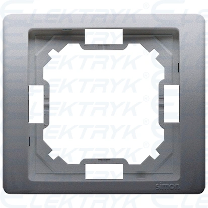 Ramka 1- krotna, inox, metalizowany
