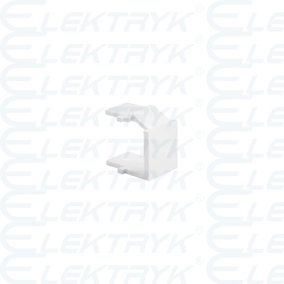 Zaślepka otworu wtyku RJ45/RJ12 do pokrywy gniazda teleinformatycznego  biała