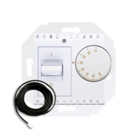 Regulator temperatury z czujnikiem zewnętrznym, biały