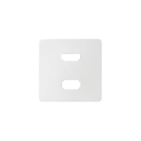 Pokrywa do gniazda USB + HDMI (V1.4), żeńskiego, biały