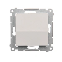 Łącznik schodowy bez piktogramu, (moduł), 10AX, szybkozłącza, biały