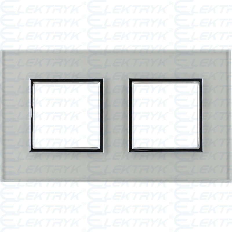 Dante ramka 2 super white redukcja chrom