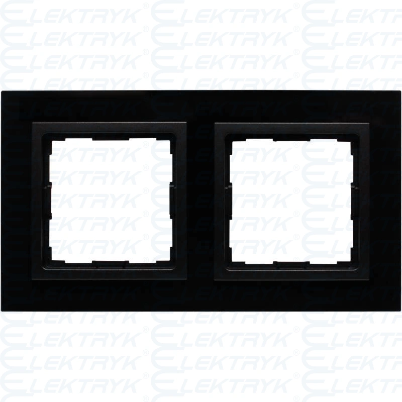 VENA2 Xglass SZKŁO AKRYLOWE CZARNY + Antracyt Ramka 2x