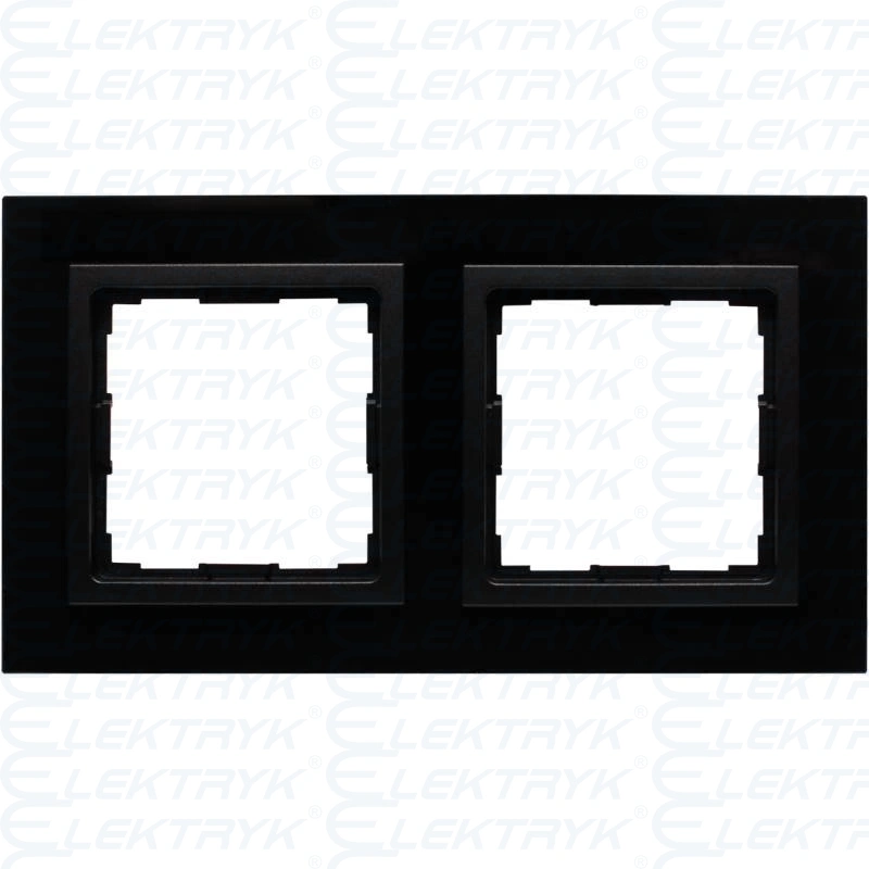 VENA2 Xglass SZKŁO AKRYLOWE CZARNY + Antracyt Ramka 2x