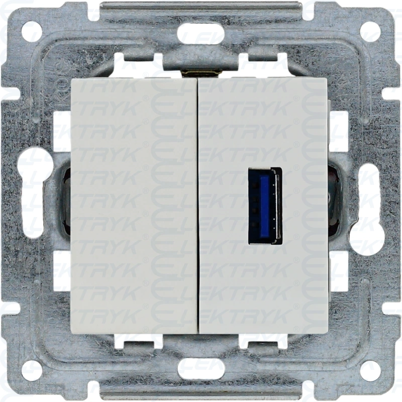 DANTE Gniazdo multimedialne USB, bez ramki