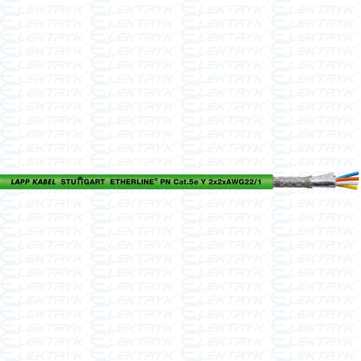 2x2xAWG22 ETHERLINE PN Cat.5e Y Przewód