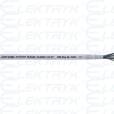 7G1,5 OLFLEX CLASSIC 110 CY Ekranowany przewód sterowniczy z przezroczystym płaszczem zewnętrznym PVC