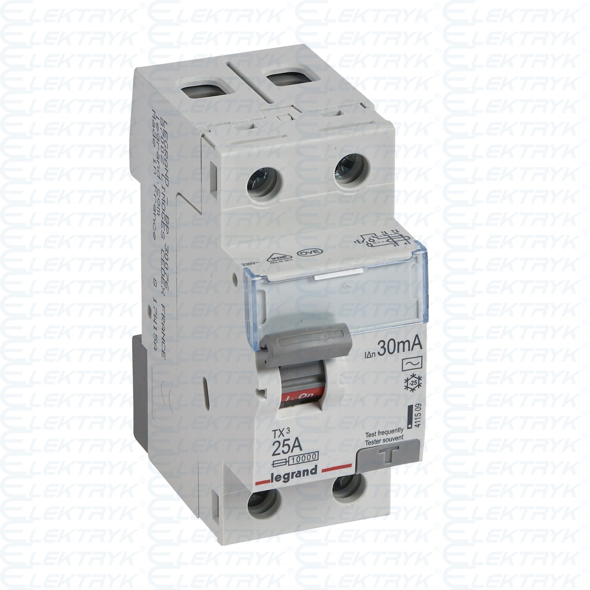 411509 Wyłącznik różnicowo-prądowy P302 2P 25A 30mA AC TX3