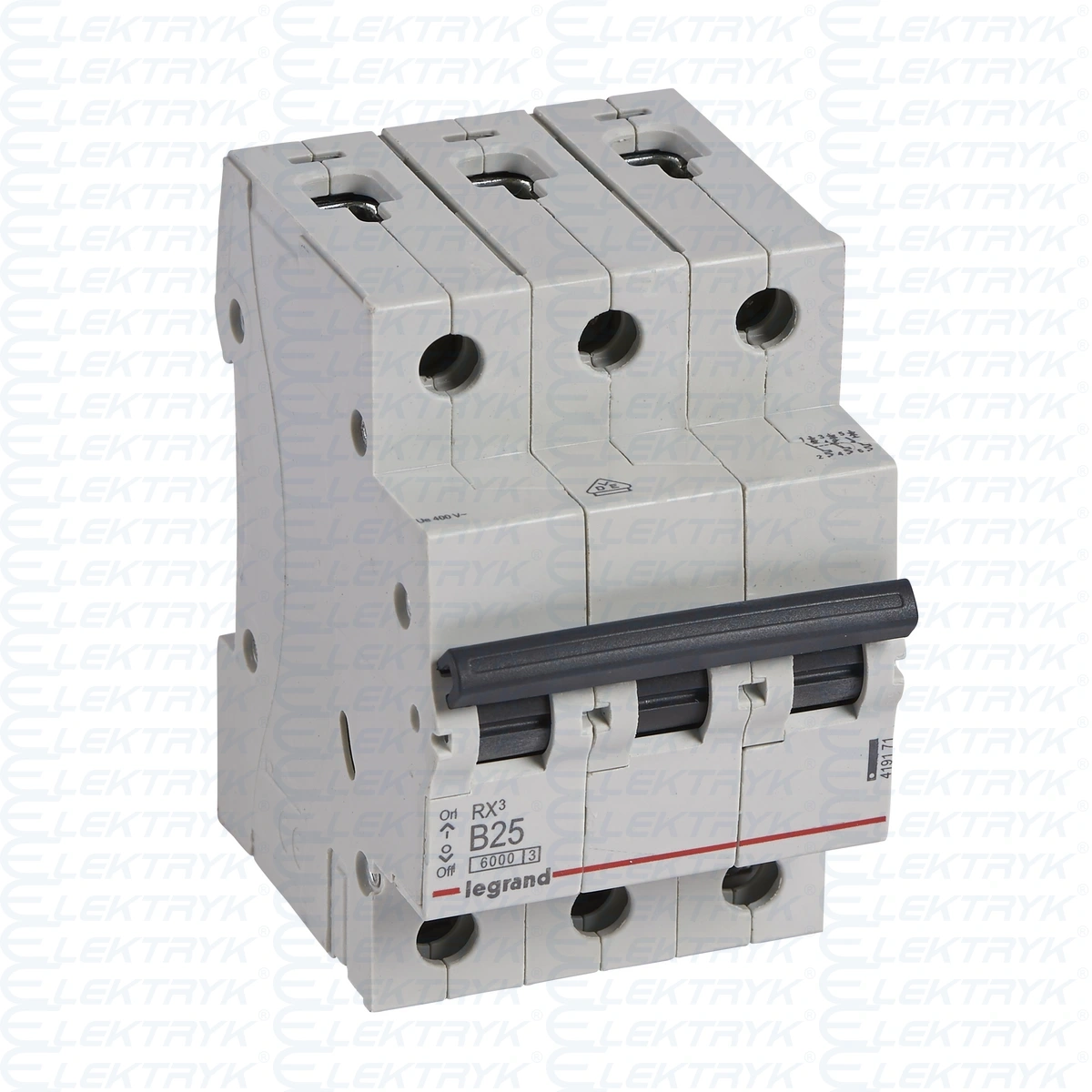 Wyłącznik nadprądowy 3P B 25A 6kA AC S303 RX3 419171