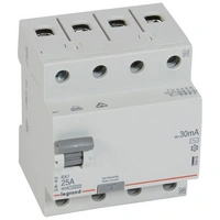 Wyłącznik różnicowo-prądowy 4P 25A 0,03A typ AC P304 RX3 402062