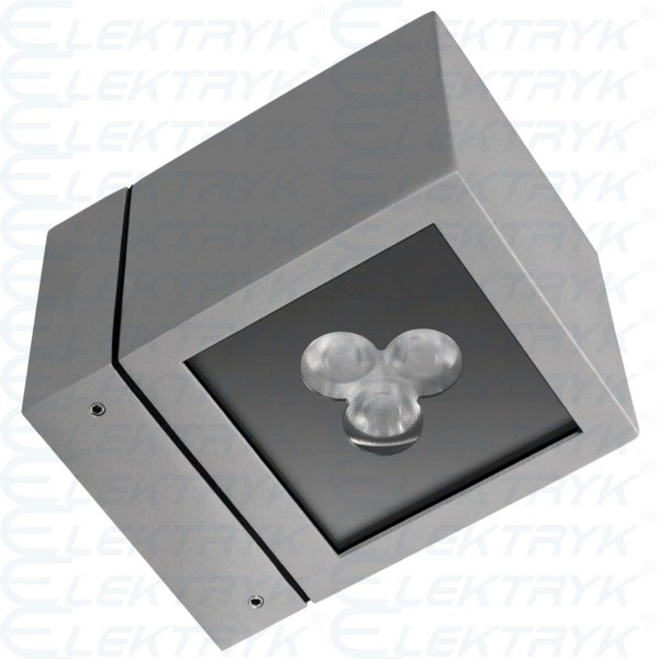 ICE CUBE 2 LED ED 8W biały 3000K IP54 16 szary