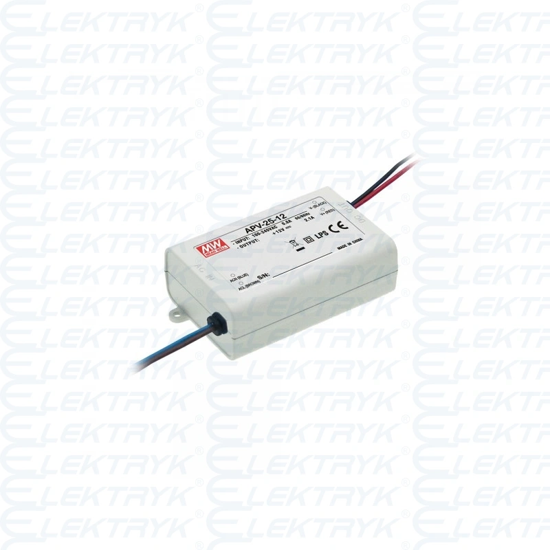 APV-25-24 Zasilacz: impulsowy; LED; 25,2W; 24VDC; 1,05A; 90÷264VAC; IP42; 130g