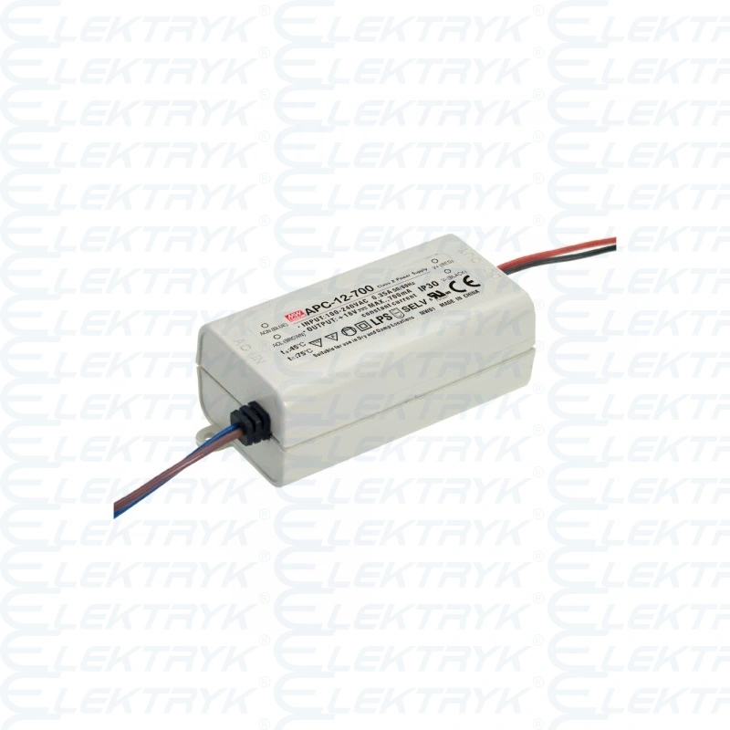 Zasilacz: impulsowy; LED; 12,6W; 9÷36VDC; 350mA; 90÷264VAC; IP42